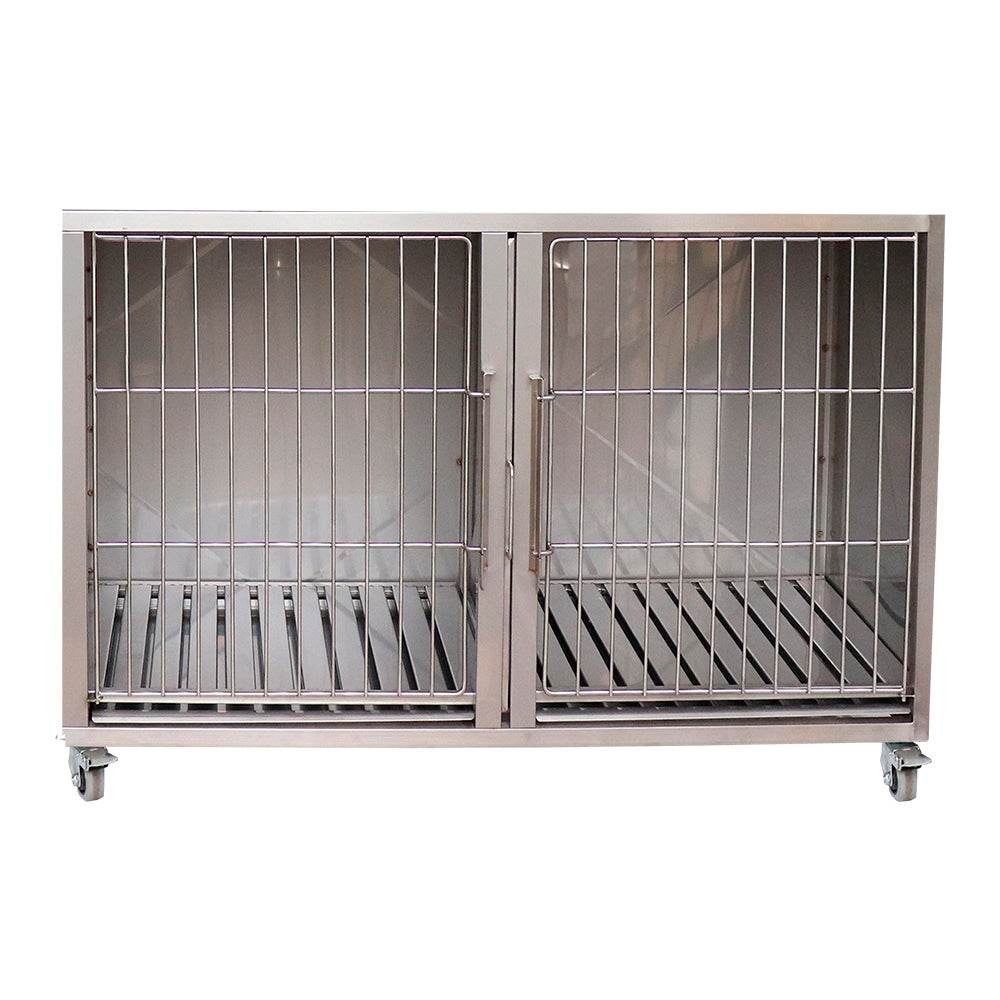 Canil de 2 Compartimientos Horizontal - LM Inoxidables