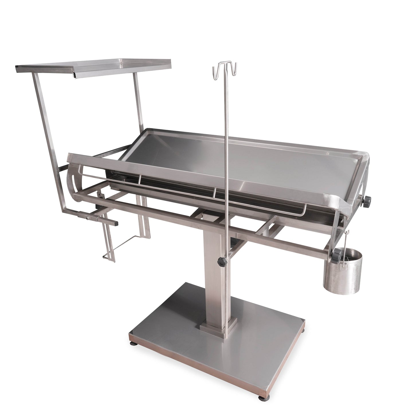 Mesa de Cirugía en Pedestal con Mesa de Mayo - LM Inoxidables