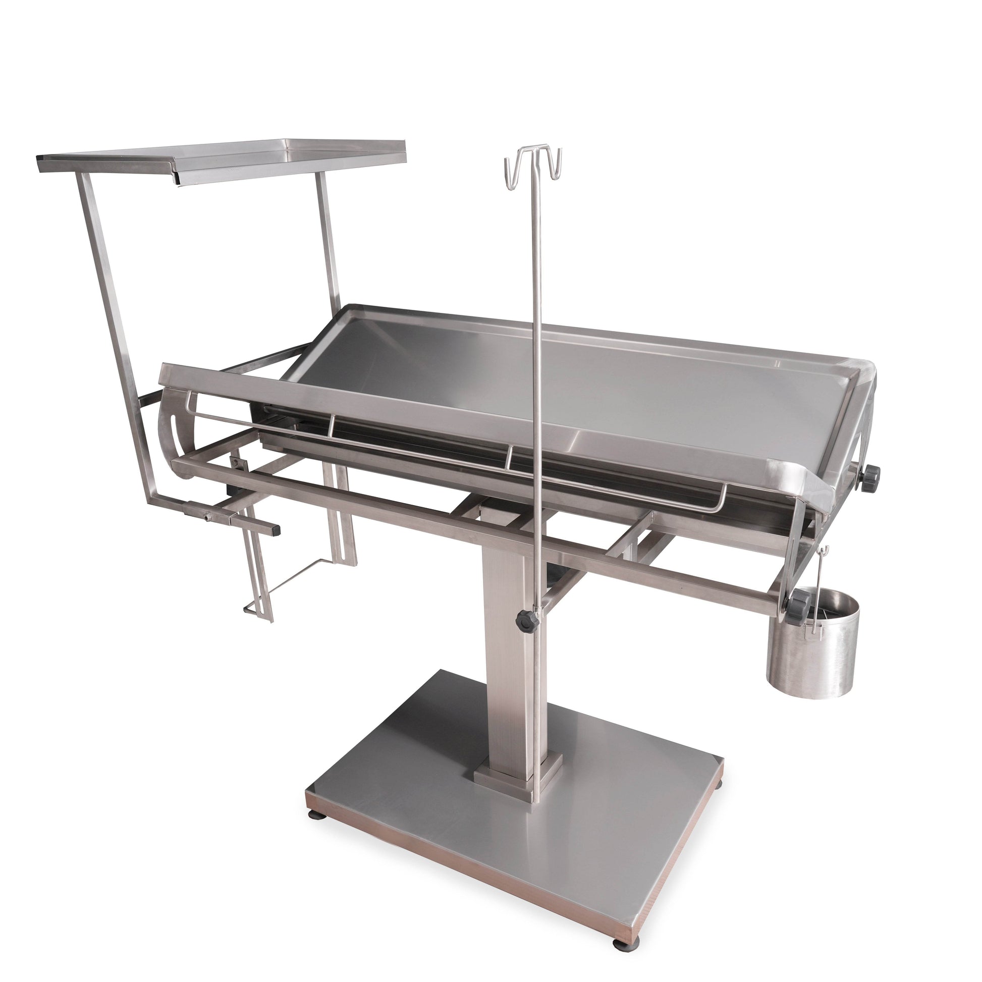 Mesa de Cirugía en Pedestal con Mesa de Mayo - LM Inoxidables