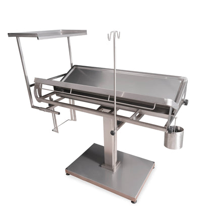 Mesa de Cirugía en Pedestal con Mesa de Mayo - LM Inoxidables