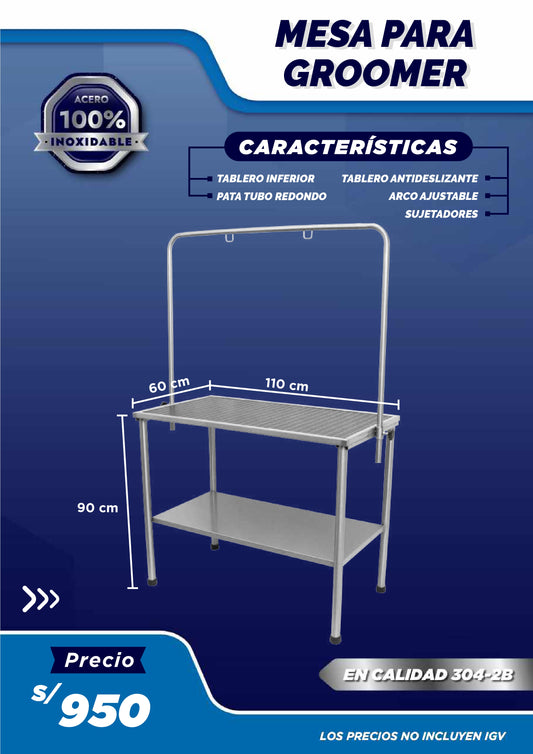 Mesa para Groomer