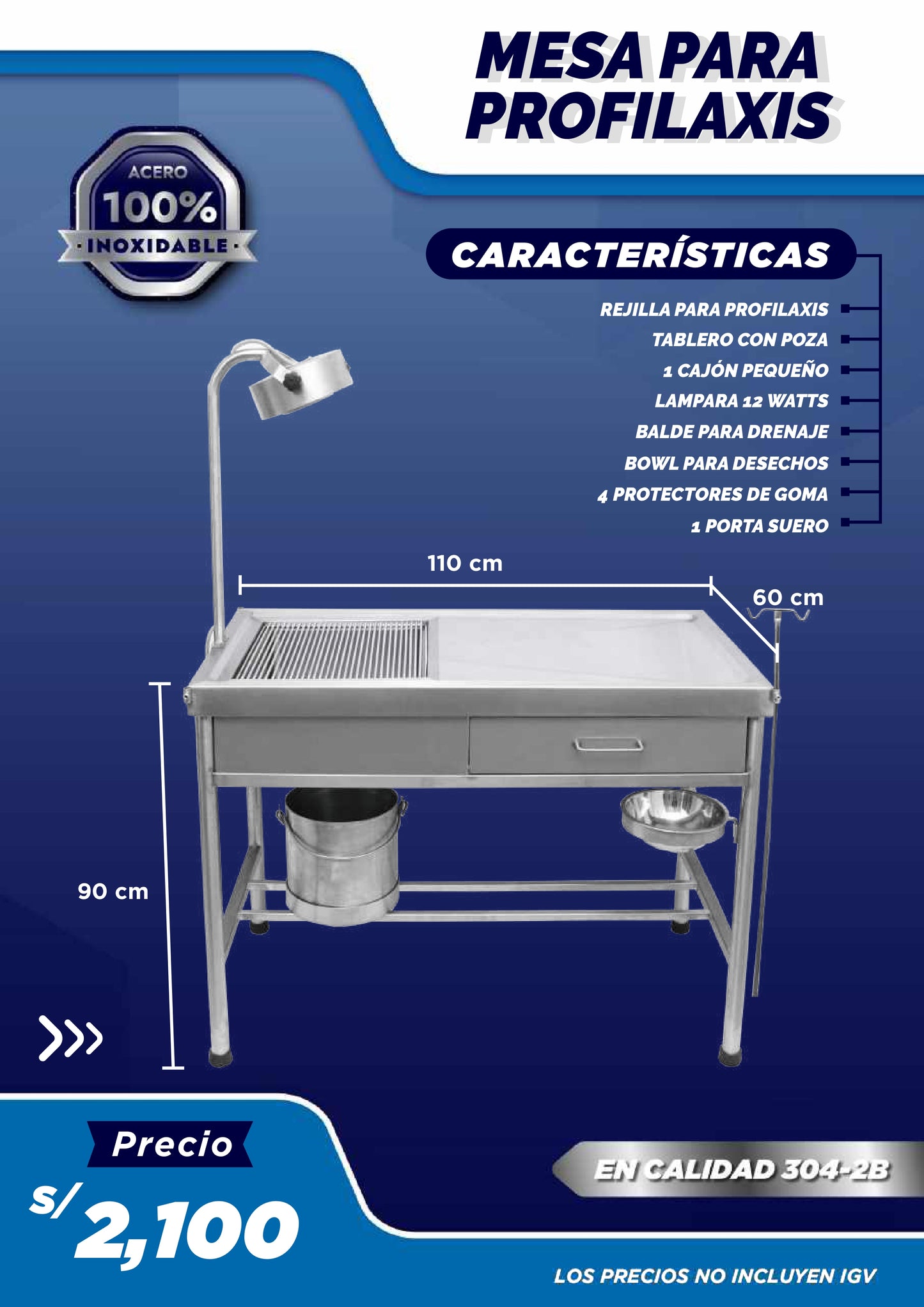 Mesa para profilaxis
