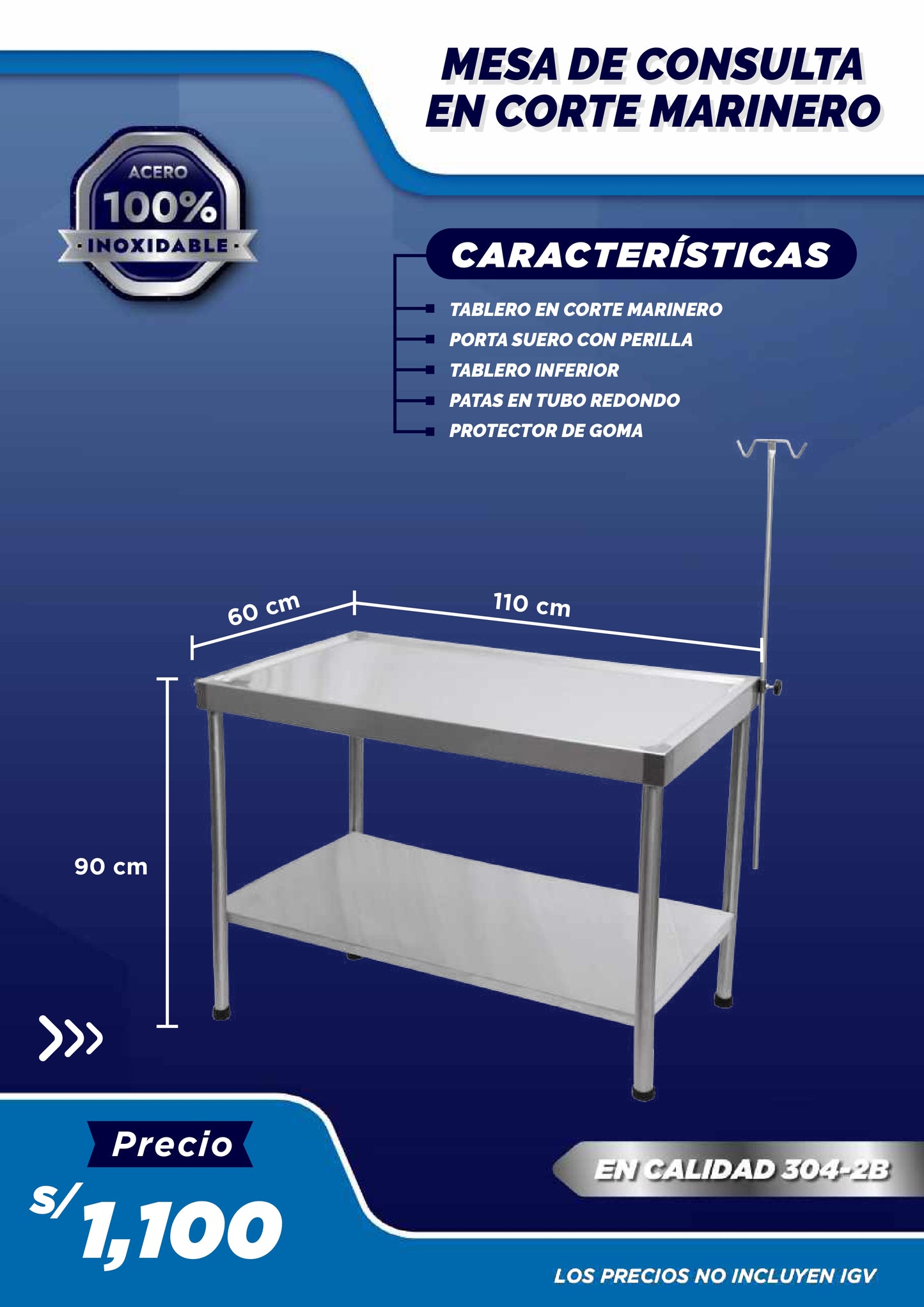 Mesa de Consulta Corte Marinero - Modelo 2