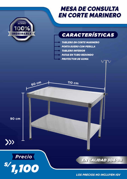 Mesa de Consulta Corte Marinero - Modelo 2