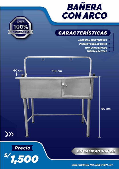 Bañera - Modelo 1 - LM Inoxidables