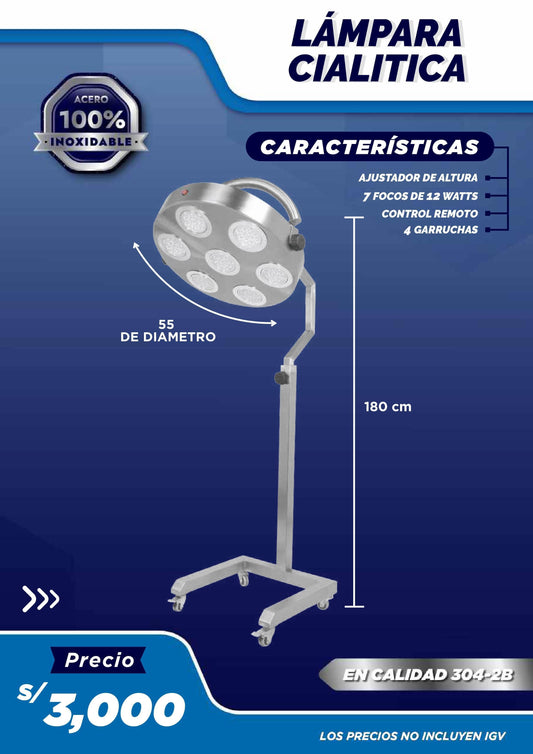 Lámpara Cialítica De 7 Focos LED - LM Inoxidables