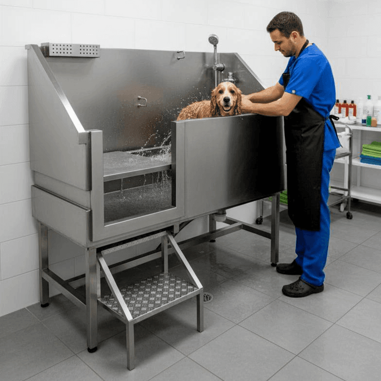 Bañera Premium con Escalera - LM Inoxidables