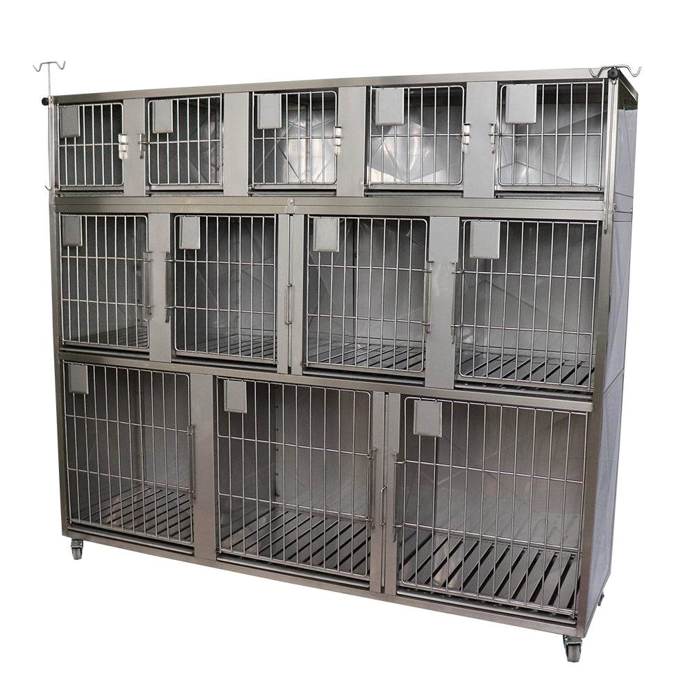 Canil de 12 compartimientos - LM Inoxidables