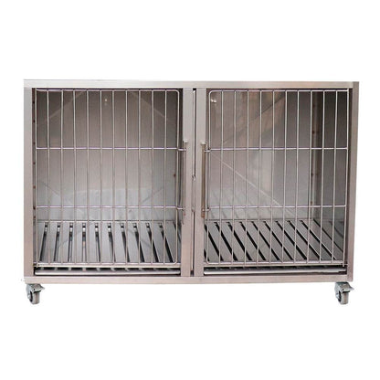 Canil de 2 Compartimientos Horizontal - LM Inoxidables