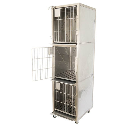 Canil de 3 Compartimientos - LM Inoxidables