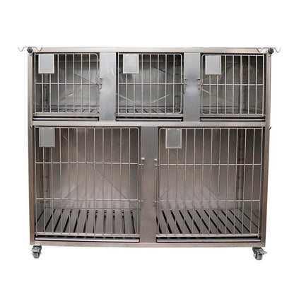 Canil de 5 Compartimientos Vertical - Modelo 2 - LM Inoxidables