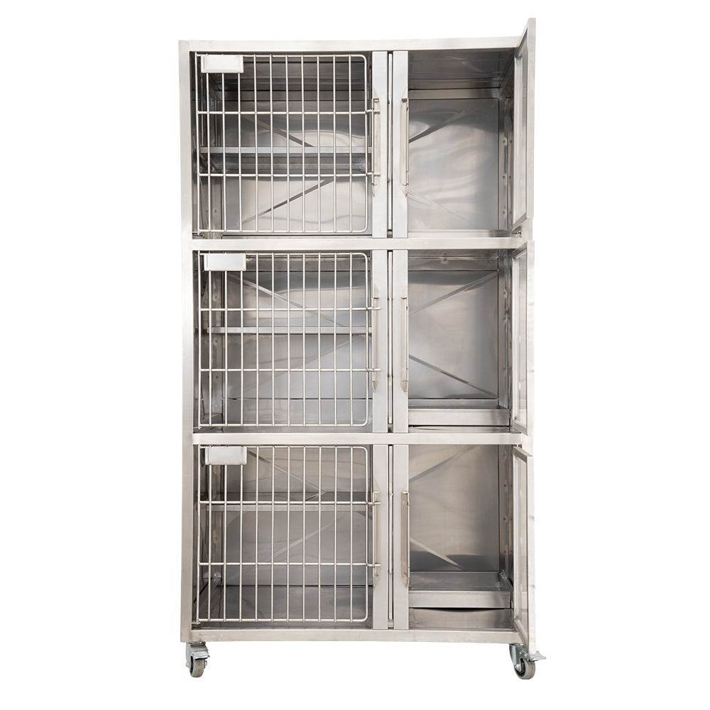 Canil Gatera de 3 Compartimientos - LM Inoxidables