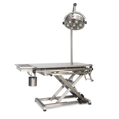 Mesa de Cirugía Eléctrica con Lámpara y Profilaxis - LM Inoxidables