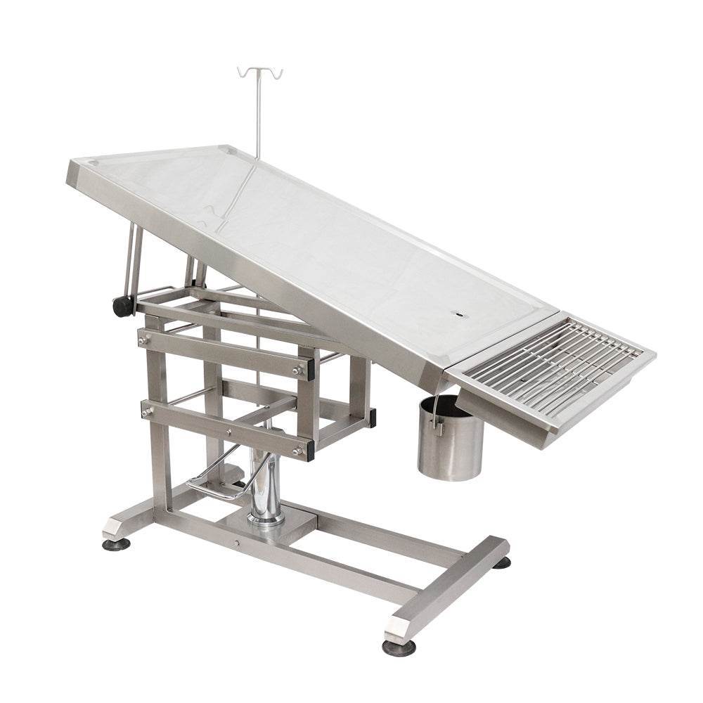 Mesa de Cirugía Plana con Profilaxis (Hidráulica) - LM Inoxidables