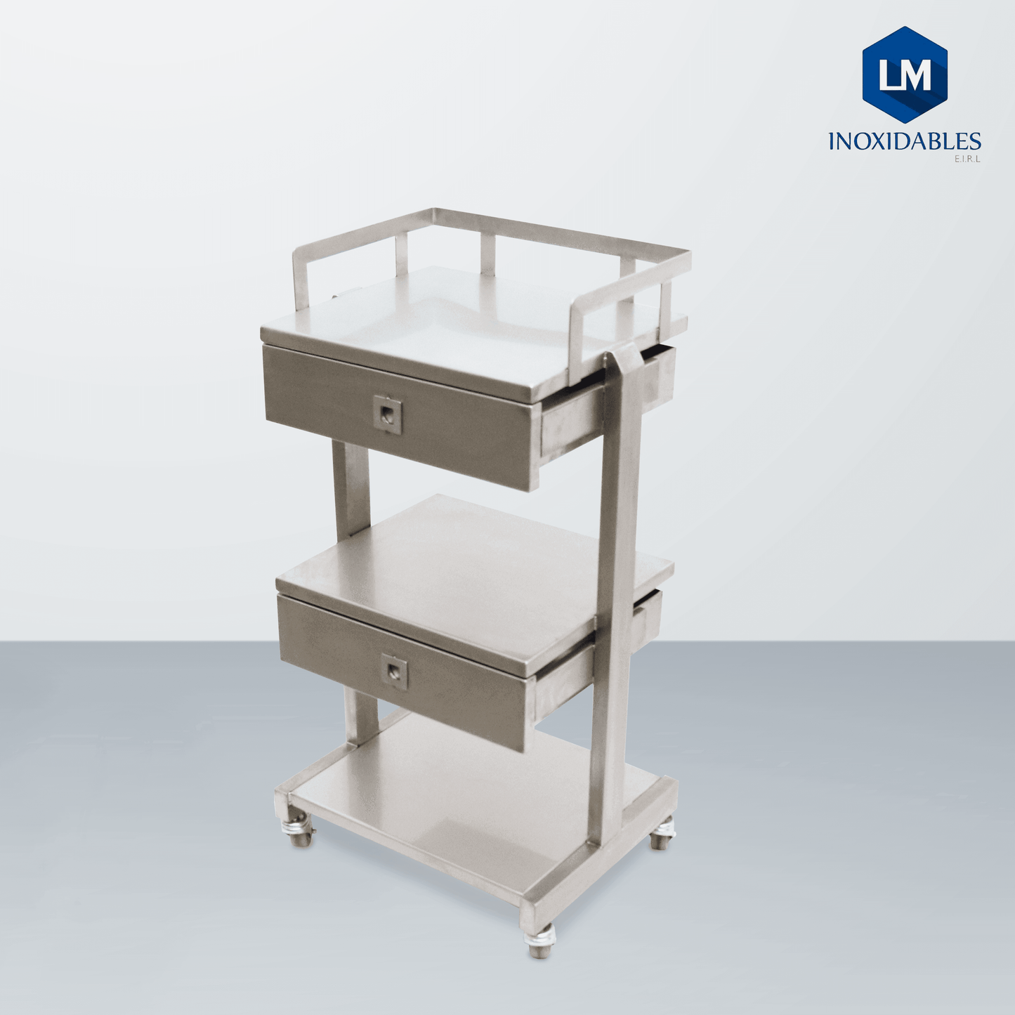 Mesa Auxiliar con Cajones - LM Inoxidables